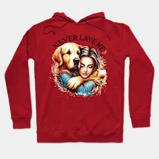 Embrace Between Woman and Dog Hoodie